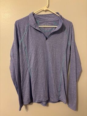 Heather bluish Quarter-Zip Active Top